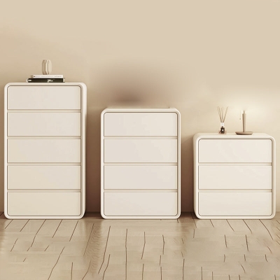 Cassettiera verticale in pino scandinavo con cassetti a chiusura rallentata per la casa