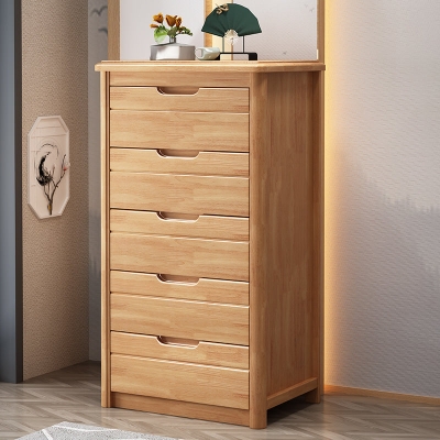 3 / 4 / 5 Schubladen Dessous-Kommode Vertikale Massivholz-Aufbewahrungskommode f&uuml;r Schlafzimmer