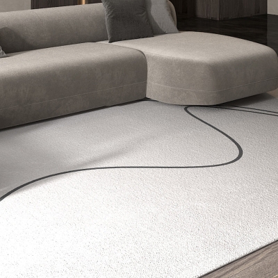 Tappeto moderno tribale con diamanti Tappeto beige resistente alle macchie in poliestere per camera da letto