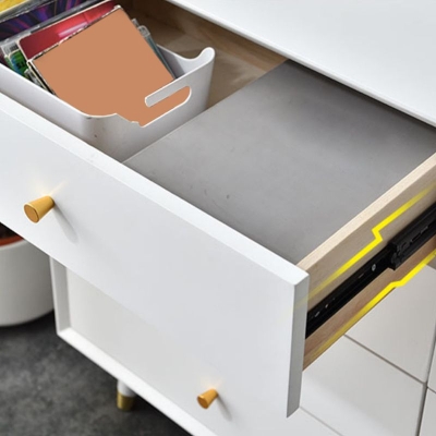 Kommode aus Holz, moderne, glamour&ouml;se Kommode mit Schubladen