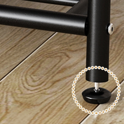 Modernes Garderobenregal aus Metall mit Kleiderstange und Garderobe mit 4 Haken