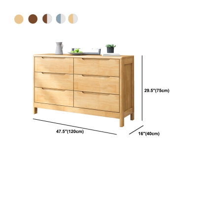 16" breite Truhe aus Gummiholz, Kommode mit Schubladen f&uuml;r das Schlafzimmer