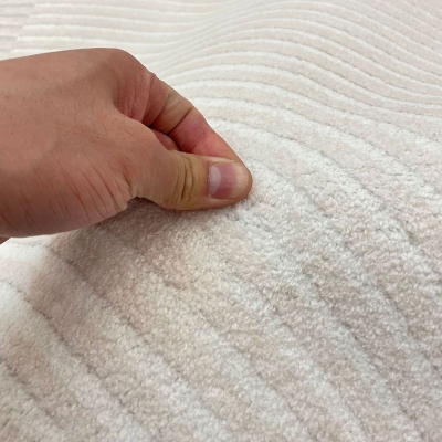 Tappeto moderno beige Tappeto per interni con grafica in poliestere Tappeto per interni resistente alle macchie per soggiorno