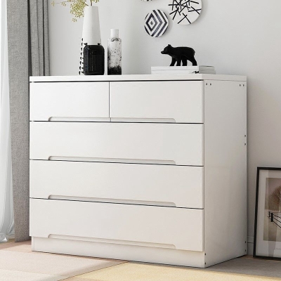 18" D Schlafzimmer-Aufbewahrungstruhe aus Holz, Kommode, moderne Aufbewahrungstruhe mit Schubladen