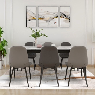 Tappeto moderno grigio Tappeto grafico in poliestere Tappeto resistente alle macchie per salotto