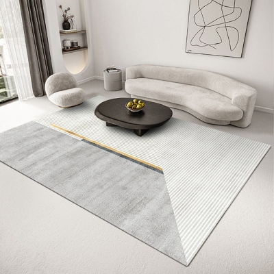 Tappeto con motivi geometrici Tappeto a forma rettangolare resistente alle macchie per la decorazione domestica