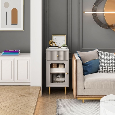 Glam Combo Kommode Stein Kommode mit vertikaler Aufbewahrung f&uuml;r Schlafzimmer