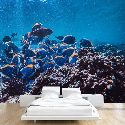Photographie Papier peint moderne sous-marin pour salon