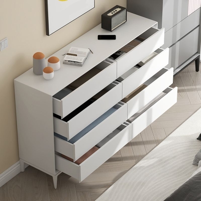Cassettiera moderna in legno massello con 4/6/8 cassetti