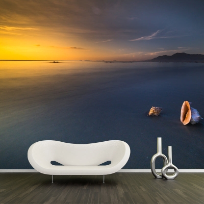 Fotografie Meer Strand schmutzabweisende Tapete Wohnzimmer Wandgem&auml;lde