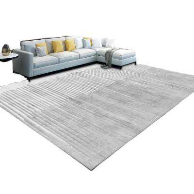 Tappeto moderno grigio Tappeto grafico in poliestere Tappeto resistente alle macchie per la decorazione domestica