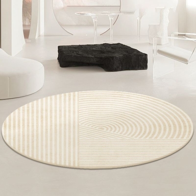 Tappeto linea albicocca Tappeto casual in poliestere Tappeto con supporto antiscivolo per salotto