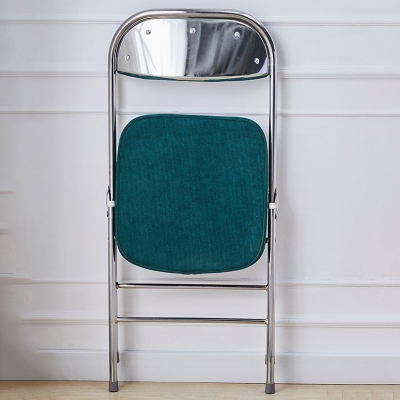 Sedie da pranzo moderne senza braccioli pieghevoli in metallo con schienale aperto (set da 4/8)