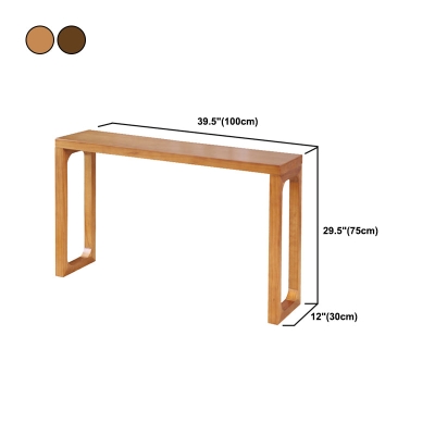 Mid-Century Modern Konsolentisch, rechteckiger Sofa-Konsolentisch aus Holz