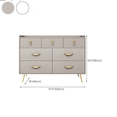 Glamour&ouml;se Kommode aus Holz mit 6/7 Schubladen