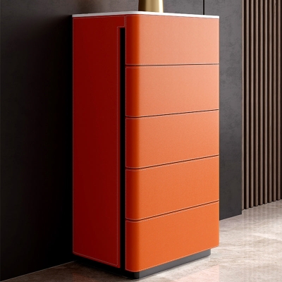 Cassettiera verticale in stile moderno da 21,6" con cassettiera in ardesia con cassetti multipli