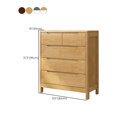 Zeitgen&ouml;ssische Kommode aus massivem Holz mit 5/6/9 Schubladen