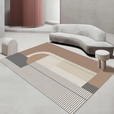Tappeto moderno azzurro Tappeto linea poliestere Tappeto lavabile per arredamento casa