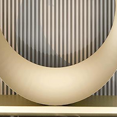Console con piedistallo Hall Glam Half Moon resistente ai graffi e alle macchie