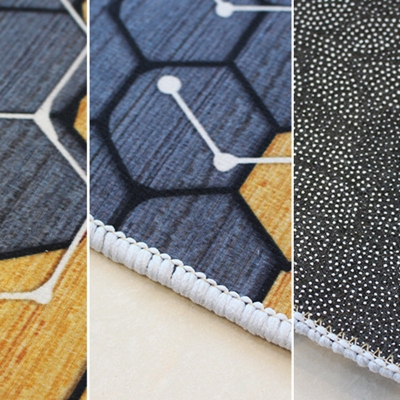 Tappeto moderno azzurro Tappeto linea poliestere Tappeto lavabile per arredamento casa