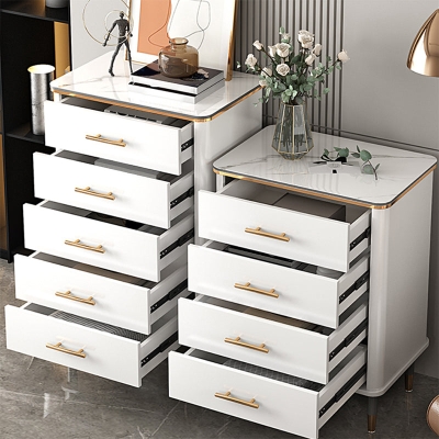 Klassische, glamour&ouml;se Dessous-Kommode, vertikale Aufbewahrungstruhe aus Marmor mit Schubladen f&uuml;r das Schlafzimmer
