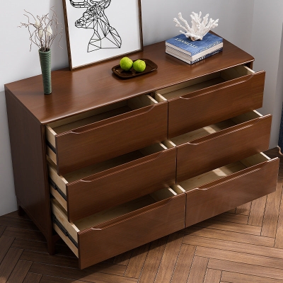Amerikanische traditionelle Kommode aus massivem Holz mit 5/6/7 Schubladen