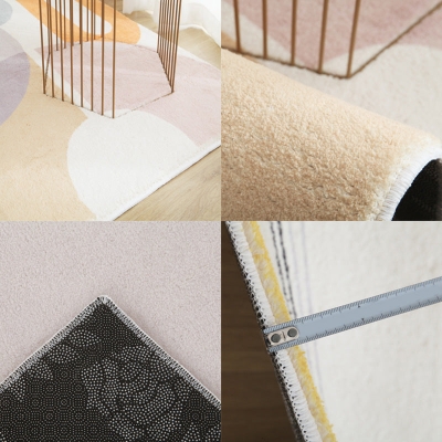 Tappeto nordico Tappeto semplice Tappeto antiscivolo in poliestere per la decorazione domestica