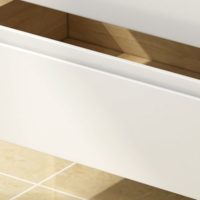 Zeitgen&ouml;ssische Aufbewahrungstruhe aus Massivholz mit mattem Finish, Schlafzimmerkommode