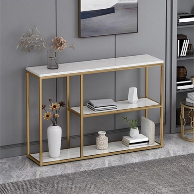 Glam-Konsolen-Akzenttisch, rechteckiger Konsolentisch mit Antik-Finish