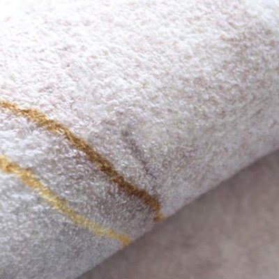 Tappeto moderno rotondo con motivo astratto Tappeto resistente alle macchie per soggiorno