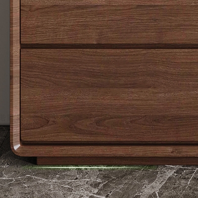Modernistische horizontale Doppelkommode aus Holz mit Stauraum f&uuml;r Zuhause