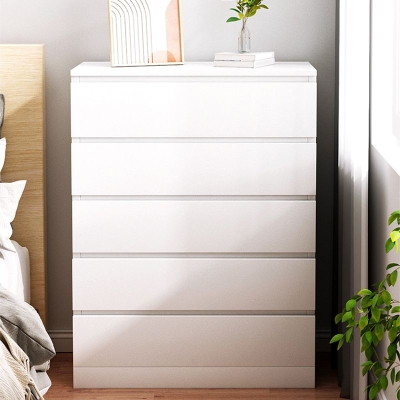 Zeitgen&ouml;ssische Schlafzimmer-Aufbewahrungskommode aus Holz, vertikale Kommode mit Schubladen