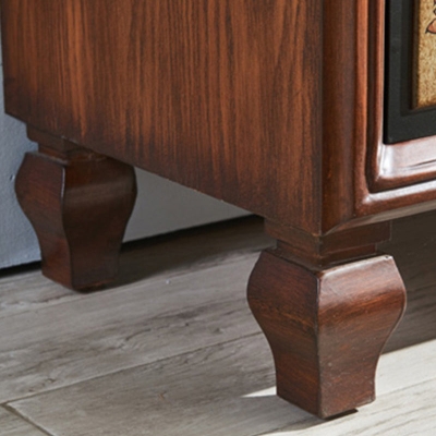 Traditionelle 15,6-Zoll-W-Aufbewahrungskommode aus massivem Holz