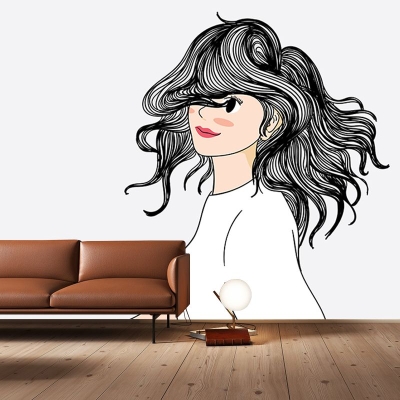 Nowoczesna fototapeta ilustracyjna z postaciami z kresk&oacute;wek wewnętrzna fototapeta