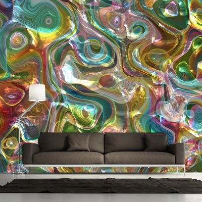 Illustrazione del modello Muffa Decorazione murale contemporanea per il soggiorno