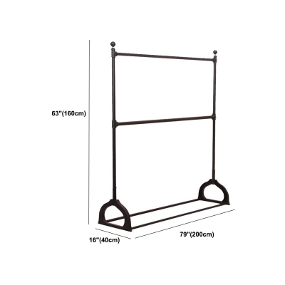 Industrie-Garderobe, freistehend, mit Metallstange, Garderobenst&auml;nder f&uuml;r den Flur