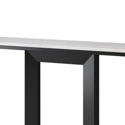 Glam Marmor Konsolentisch Eisen Halbmond Konsole Sofatisch f&uuml;r Flur