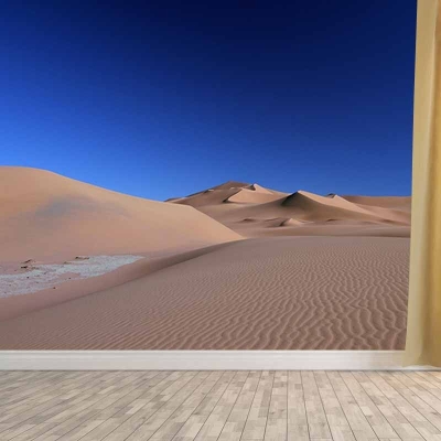 Fotografie W&uuml;ste schmutzabweisende Wandgem&auml;lde Home Decor Wallpaper