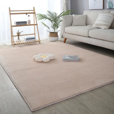 Tappeto casual verde Tappeto lavabile in poliestere di colore puro per interni per la decorazione domestica
