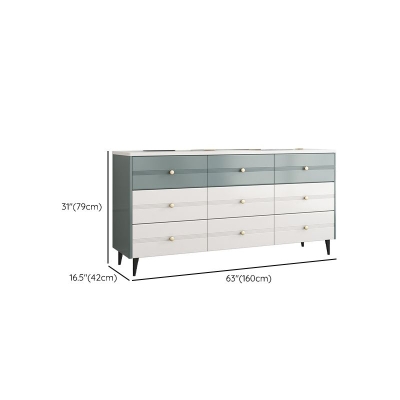 Moderne Marmor-Doppelkommode, horizontale Aufbewahrungstruhe f&uuml;r Schlafzimmer