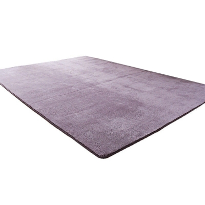Tappeto casual viola Tappeto lavabile in poliestere di colore puro per la decorazione domestica