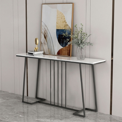Moderner Konsolentisch mit Antik-Finish, Sofa-Konsolentisch aus Marmor