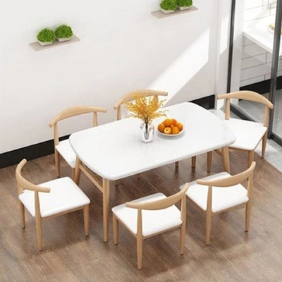 Tavolo da pranzo rettangolare contemporaneo con gambe per 2-4 persone
