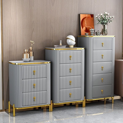 Klassische Glam-Vertikal-Dessouskommode aus Stein mit Schubladen f&uuml;r das Schlafzimmer