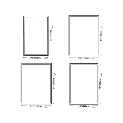 Tappeto moderno bianco Tappeto grafico in poliestere con area lavabile per la decorazione domestica