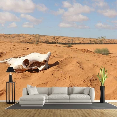 Carta da parati fotografica ecologica Decorazione murale del salotto del deserto