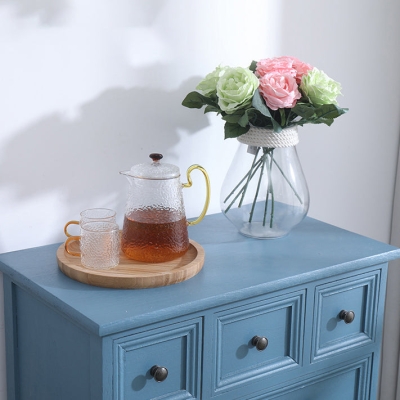 Aufbewahrungstruhe im traditionellen Stil, Schlafzimmer-Aufbewahrungskommode aus massivem Holz, Kommode mit Schubladen