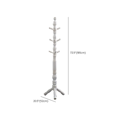 71"H Massivholzgarderobe im europ&auml;ischen Stil, Kleiderb&uuml;gel aus Eschenholz, moderner Flurbaum