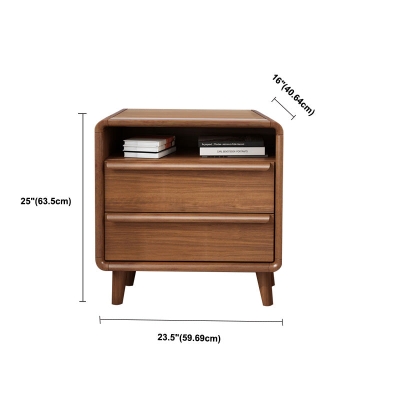 Cassettiera portaoggetti in legno marrone, cassettiera in stile moderno con cassetti