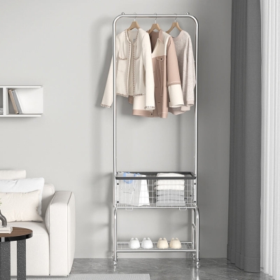Glam Metallic-Kleiderb&uuml;gel, freistehender, beweglicher Garderobenst&auml;nder f&uuml;r Schlafzimmer